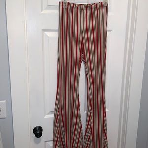 High waisted belle bottom pants
